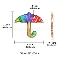 10шт 5 цвета сплава эмалевые подвески&nbsp;FIND-YW0003-30