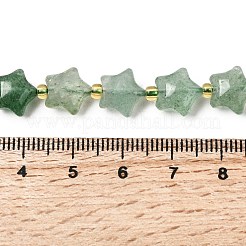 Природный зеленый бисер пряди клубники кварца&nbsp;G-Z080-A32-10mm