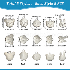 40 шт. 5 подвески из нержавеющей стали 201&nbsp;STAS-DC0008-71