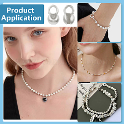 925 наконечник для бусин из стерлингового серебра с квадратной замшевой тканью для полировки серебра&nbsp;FIND-BC0013-10B