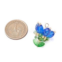 Прозрачные стеклянные подвески&nbsp;PALLOY-MZ00722-07