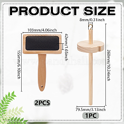 1 шт. инструмент для прядения древесины&nbsp;AJEW-UN0002-22