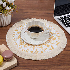 1 шт. коврики под стакан из полиэстера Bohemia&nbsp;WOOD-DJ0001-22