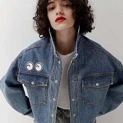 20 пара нашивок с мультяшными глазами из полиэстера с вышивкой&nbsp;PATC-BC0001-10