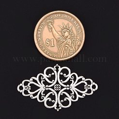 Тибетском стиле сплава ромб филигранные столяров соединения&nbsp;X-TIBE-5377-AS-LF