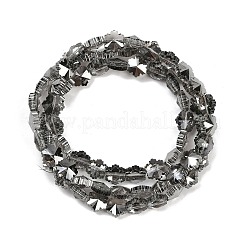 Стеклянные бусины с гальваническим покрытием &nbsp;EGLA-B011-01A-PL02