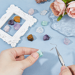 12 шт. 6 стиля необработанных натуральных зеленых авантюрина&nbsp;PALLOY-FH00085