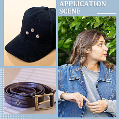 120 шт. латунные заклепки со стразами&nbsp;FIND-CL0001-28A