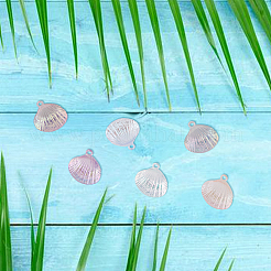 84 шт. 6-цветные непрозрачные акриловые подвески с УФ-покрытием&nbsp;PACR-DC0001-02