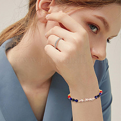 250шт 10 цвета наборы прозрачных стеклянных бусин&nbsp;GLAA-HY0001-16