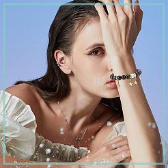 40 шт. 2-х цветные латунные трубчатые дужки&nbsp;KK-FH0003-49