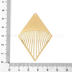 Подвески из нержавеющей стали 304 с травленым металлическим декором&nbsp;STAS-H236-03G