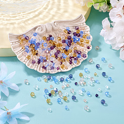 300шт 10 стиля прозрачные стеклянные бусины&nbsp;EGLA-TA0013-20