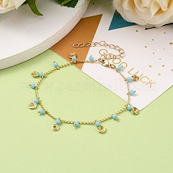 Латунные браслеты с подвесками вортекс&nbsp;BJEW-JB05696