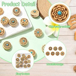 14шт 7 вида деревянных бусин&nbsp;WOOD-CJ0002-42