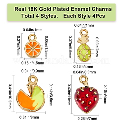 Кулоны с эмалью из латуни&nbsp;FIND-CN0001-25