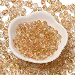 Прозрачные цвета стеклянные круглые бусины&nbsp;SEED-F006-04A-02