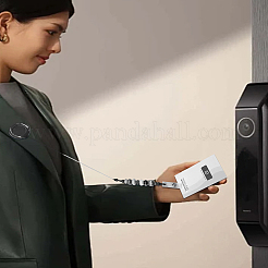 6 шт. двухцветные держатели для значков из АБС-пластика&nbsp;AJEW-LP0008-04A