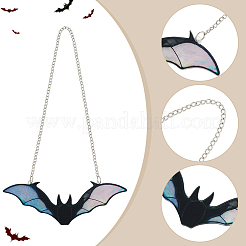 Акриловые подвесные ловцы солнца в виде летучих мышей&nbsp;HJEW-WH0042-148B