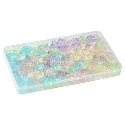 180шт 6 цвета прозрачные акриловые бусины&nbsp;OACR-FS0001-91