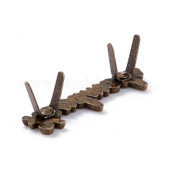 Застежки замка мешка сплава цинка&nbsp;LS-DIY-TAC0016-04AB