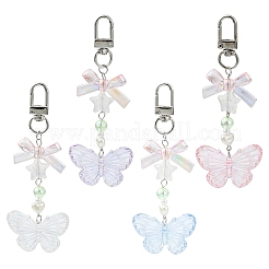 Бабочка бант акриловый кулон украшение&nbsp;HJEW-YW00034-01