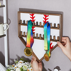 Подставки для показа колец на бейсбольную тематику из дерева&nbsp;AJEW-WH0031-70A