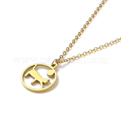 Ожерелья с подвесками из нержавеющей стали 304&nbsp;NJEW-D047-01G