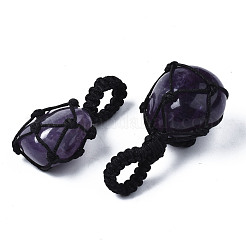 Подвески из натурального аметиста &nbsp;G-N0326-93F