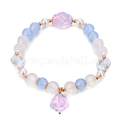 100шт прозрачные бусины лэмпворк ручной работы&nbsp;LAMP-CJ0001-53