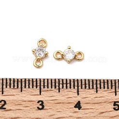 Латунные подвески из прозрачного кубического циркония&nbsp;KK-F916-12G