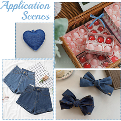 2 комплект лент из джинсовой ткани&nbsp;SRIB-CY0001-27A