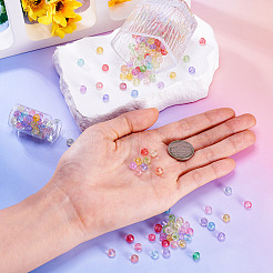 400шт 10 цвета прозрачные стеклянные бусины нити&nbsp;GLAA-TA0002-88