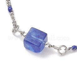 Синий арбузный камень стеклянная бусина ссылка btacelets&nbsp;BJEW-JB13080