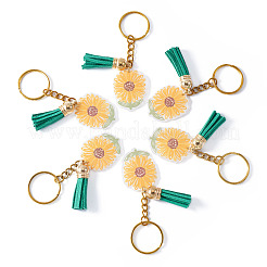 Акриловые брелки с подвеской в виде подсолнуха&nbsp;KEYC-TAC00010