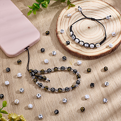 800шт 5 цвета покрытия акриловых бусин&nbsp;PACR-PH0001-13