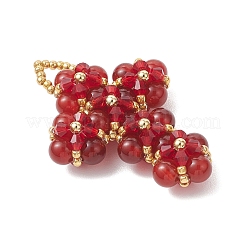 Подвески-кресты из натуральных и синтетических драгоценных камней&nbsp;PALLOY-MZ01151