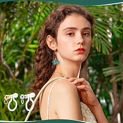 52 шт. прозрачная фурнитура для сережек-клипс U-типа из сплава&nbsp;FIND-PH0028-66