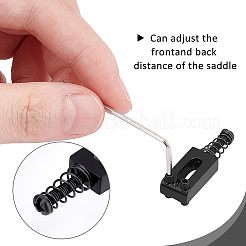 Седло для гитарного бриджа из сплава и пластика с пружинными винтами&nbsp;AJEW-FG0001-86