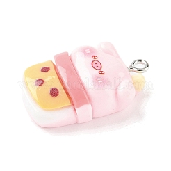 Подвески из непрозрачной смолы с милой тематикой свиньи&nbsp;RESI-V005-007D