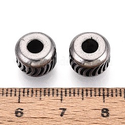 Бусины европейского стиля с крупными отверстиями из нержавеющей стали 304&nbsp;STAS-T072-145AS