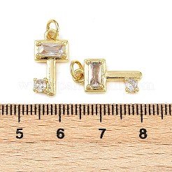 Латунные микро проложить кубического циркония подвески&nbsp;KK-S526-51G