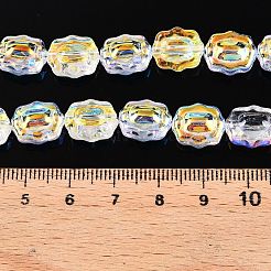 Стеклянные бусины с гальваническим покрытием &nbsp;EGLA-T021-05B