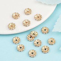 Латунные бусины разделители для поставки стразов&nbsp;RB-A014-L10mm-01LG-NF