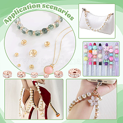 Латунные бусины разделители для поставки стразов&nbsp;RB-PH0008-22RG-NF