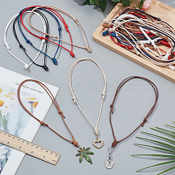 Корейский вощеный полиэфирный шнур ожерелье&nbsp;NJEW-WR00001