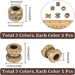 6 шт. 6 стиля походный инструмент повседневного использования титановый латунный парашютный трос европейские бусины&nbsp;FIND-NB0004-98