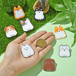 8шт 8 стиля акриловые броши&nbsp;FIND-CJ0001-94