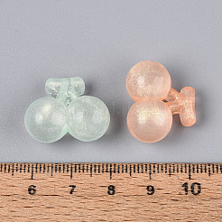 Светящиеся матовые прозрачные акриловые бусины&nbsp;TACR-T029-29M