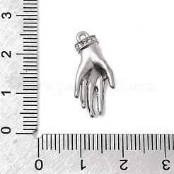 Подвески из нержавеющей стали 304 с микропаве из стразов&nbsp;STAS-G369-09P